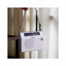 SANGEAN Radio Portatil Analogica Am/fm Hedonic 60 PR-D6 Blanca a Pilas