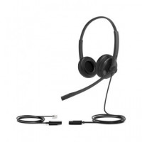 Yealink Auricular Casco con Microfono YHS34 con Cable RJ11 para Telefono  LALO