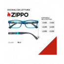 ZIPPO Gafas de Lectura Azul Negra +2.00 31Z-B25-BLU200