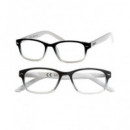 ZIPPO Gafas de Lectura Negra/blanca +2.00 31Z-B1-BLK200