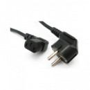 EUROCONNEX Cable Alimentacion Cpu Schuko Acodado 1.8MTRS Negro 2183