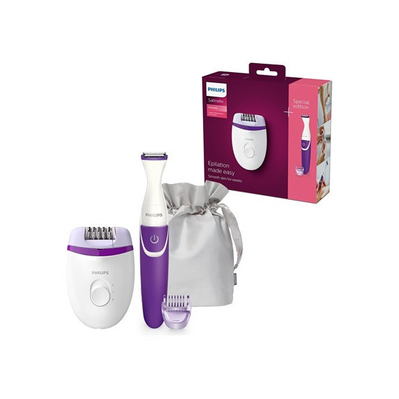 PHILIPS Depiladora Epilator BRP505 con Perfiladora Incluida