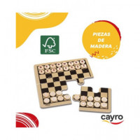 CAYRO Juego Ajedrez/damas Caja Metalica 119