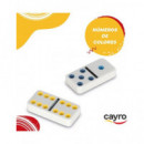 CAYRO Juego Domino con Fichas de Colores en Caja Metalica 246