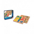 CAYRO Juego Parchis/oca en Caja Metalica 752