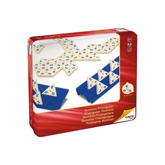 CAYRO Juego Domino Triangular En Caja Metalica 754