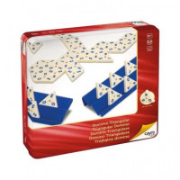 CAYRO Juego Domino Triangular en Caja Metalica 754