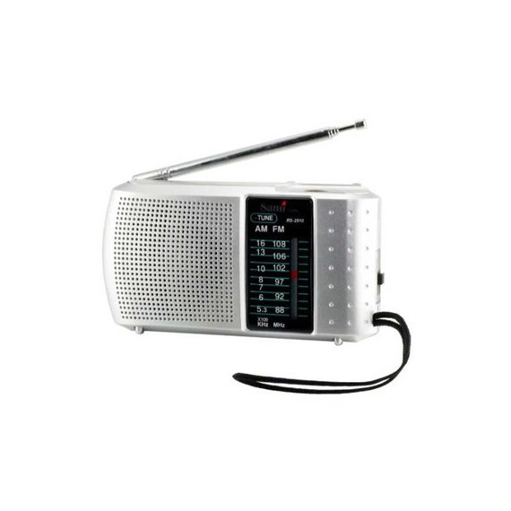 SAMI Radio Analogica Am/fm RS-2910 Roja Entrada Auricular, a Pilas
