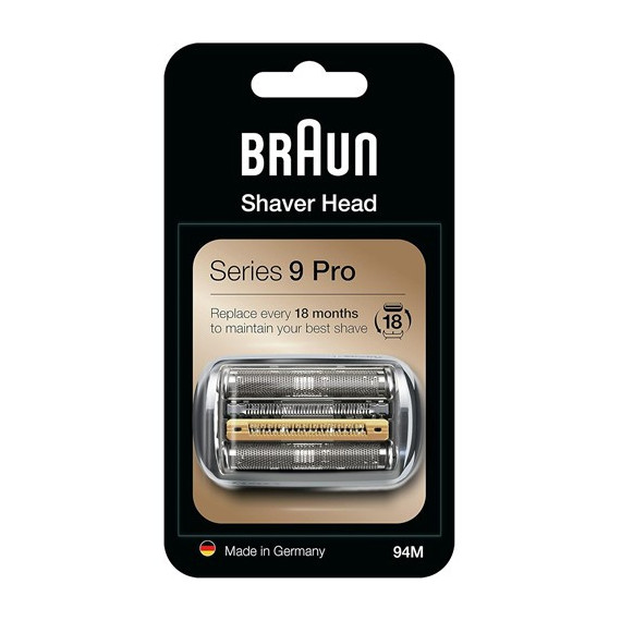 BRAUN Recambio Cabezal 94M Plata para Series 9 Pro