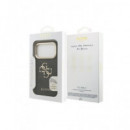 GUESS Carcasa 4G Soporte Camara Iphone 17 Pro Negro