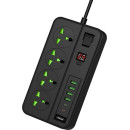 ANDOWL Regleta 4 Enchufes con 4XUSB A/2XTIPO C Q-PX990 3000W