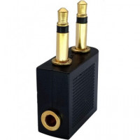 FGNS Adaptador Audio para Avion 2XJACK Mono AD051