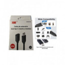 FGNS Cable Extensor Tipo C M/h 1MTR Negro 60W