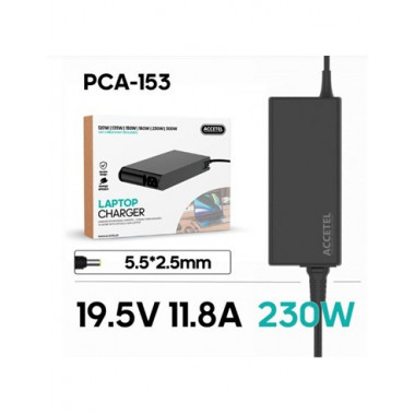 ACCETEL Cargador Portatil  Medion/giga 230W 19.5V 11.8A