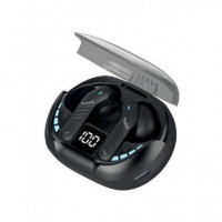 SAMI Auricular BLUETOOTH Gaming RS-12439 Negro 6H IPX4 con Estuche de Carga Cancelacion de Ruido