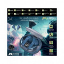 SAMI Auricular BLUETOOTH Gaming RS-12439 Azul 6H IPX4 con Estuche de Carga Cancelacion de Ruido