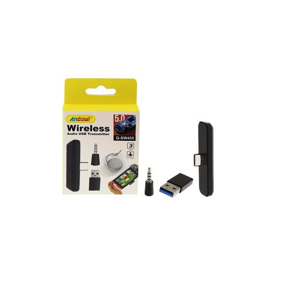 ANDOWL Adaptador BLUETOOTH Tipo C/mini Jack/usb Q-SW455