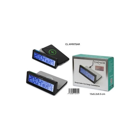 TIMEMARK Despertador con Carga Inalambrica 15W/DOBLE Alarma/ Cl Amritsar