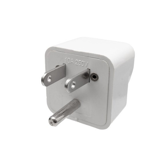 EUROCONNEX Adaptador Enchufe Universal H a Plano/m con Toma Tierra para Usa y Canada 3801E