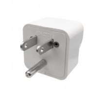 EUROCONNEX Adaptador Enchufe Universal H a Plano/m con Toma Tierra para Usa y Canada 3801E