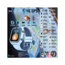 SAMI Reloj Smartwatch 4G GPS Junior para Niños Azul WS-2394