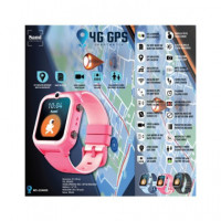 SAMI Reloj Smartwatch 4G GPS Junior para Niños Rosa WS-2394