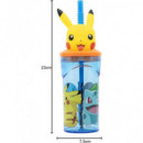 STOR Vaso Figura 3D Pokemon Pikachu 360Ml