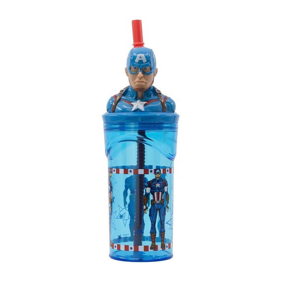 STOR Vaso Figura 3D Capitan America Avengers 360ML