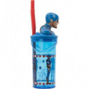 STOR Vaso Figura 3D Capitan America Avengers 360ML