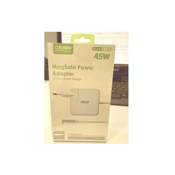 GREEN LYCA Cargador Magsafe 45W 14.5V 3.1A Tipo L G-1254