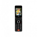 TREVI Telefono Movil Flex Plus 95 4G Doble Pantalla Teclas Grandes Funcion Sos