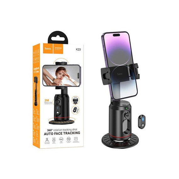 HOCO Palo Selfie + Tripode con  Disparador BLUETOOTH K23 Giratorio 360º Auto Seguimiento Facial