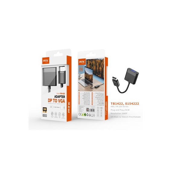 MTK Cable Adaptador Displayport a VGA TB1422