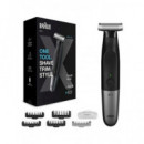 BRAUN Afeitadora Barba y Cuerpo XT5110 Cuchilla 4D Recargable Sumergible