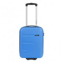 GABOL Mini Maleta Cabina 2 Ruedas Future Plus Celeste para Colocar Debajo del Asiento