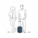 GABOL Mini Maleta Cabina 2 Ruedas Future Plus Celeste para Colocar Debajo del Asiento