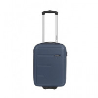 GABOL Mini Maleta Cabina 2 Ruedas Future Plus Azul Marino para Colocar Debajo del Asiento