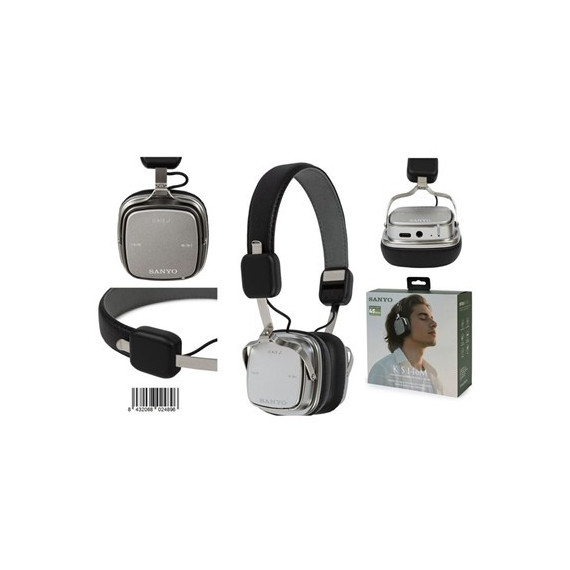 SANYO Auricular de Casco BLUETOOTH KS146B Retro Plegable