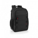 GABOL Mochila Disk con 3 Compartimentos 15,6" Negro 414555 001