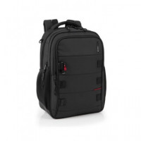 GABOL Mochila Disk con 3 Compartimentos 15,6" Negro 414555 001
