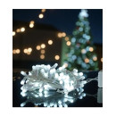 KLS Tira Luz Navidad Blanco Inter/Exteri 100Led 5Mtrs+2M Temporizador 8 Funciones 85602