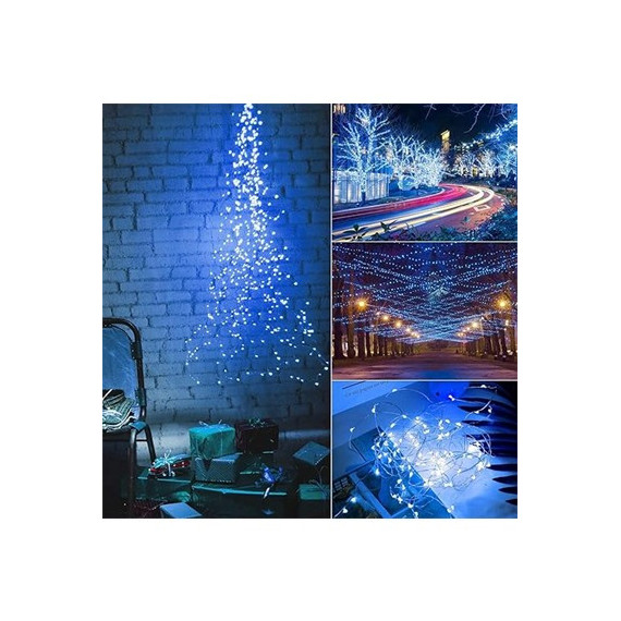 KLS Tira Luz Navidad Blanco Interio/Exterior 240Led 12Mtrs 8 Funciones 85614