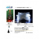 KLS Tira Luz Navidad Blanco Exterior Pila 180Led 12.6Mtrs 8 Funciones 85943