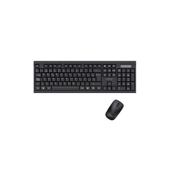 AQPROX Teclado + Raton Inalambrico MX410 Negro 1000DPI