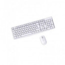 AQPROX Teclado + Raton Inalambrico MX420W Blanco 1000DPI