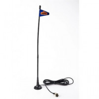 JOPIX Antena CB/27 Mini con Base Magnetica MAG-7 Cable RG-58 y Conector PL-259