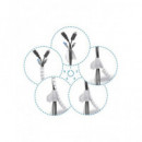 AISENS Organizador De Cable En Espiral 25mm 3Mtrs Blanco A151-0919