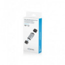 AISENS Lector de Tarjetas Sd/micro Sd Conector USB 3.1 a Tipo C ASCR-2AC11-GR