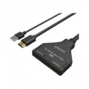 AISENS Splitter HDMI 1X2 Salidas con Alimentacion por USB 4K 30HZ Full HD A123-0654