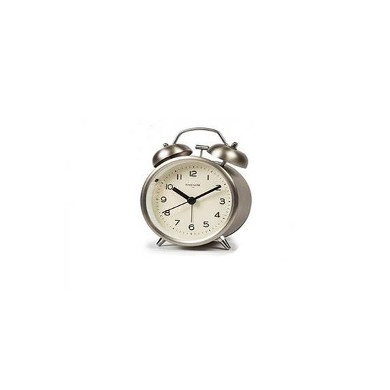 TIMEMARK Reloj Despertador de Campana Metalico Gris,rosa ,dorado Pequeño CL-503